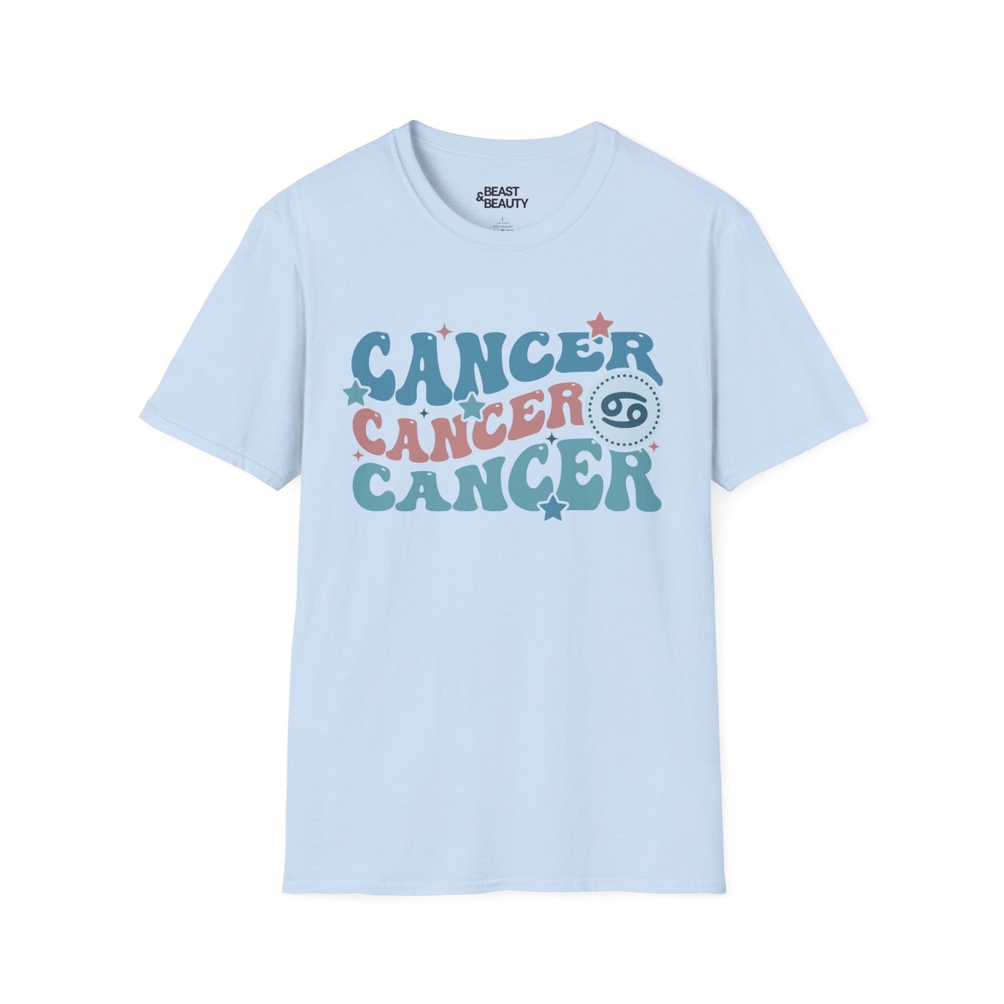 retro cancer zodiac graphic t-shirt t-shirt fourth colour product image