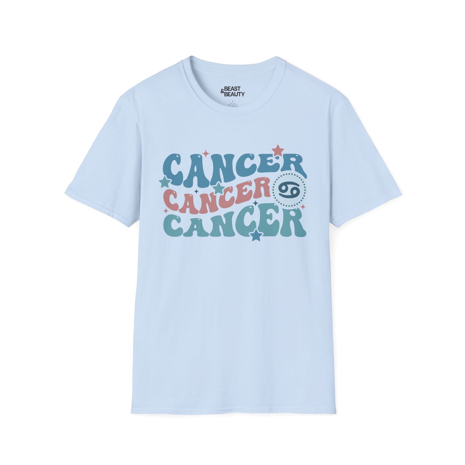 retro cancer zodiac graphic t-shirt t-shirt fourth colour product image