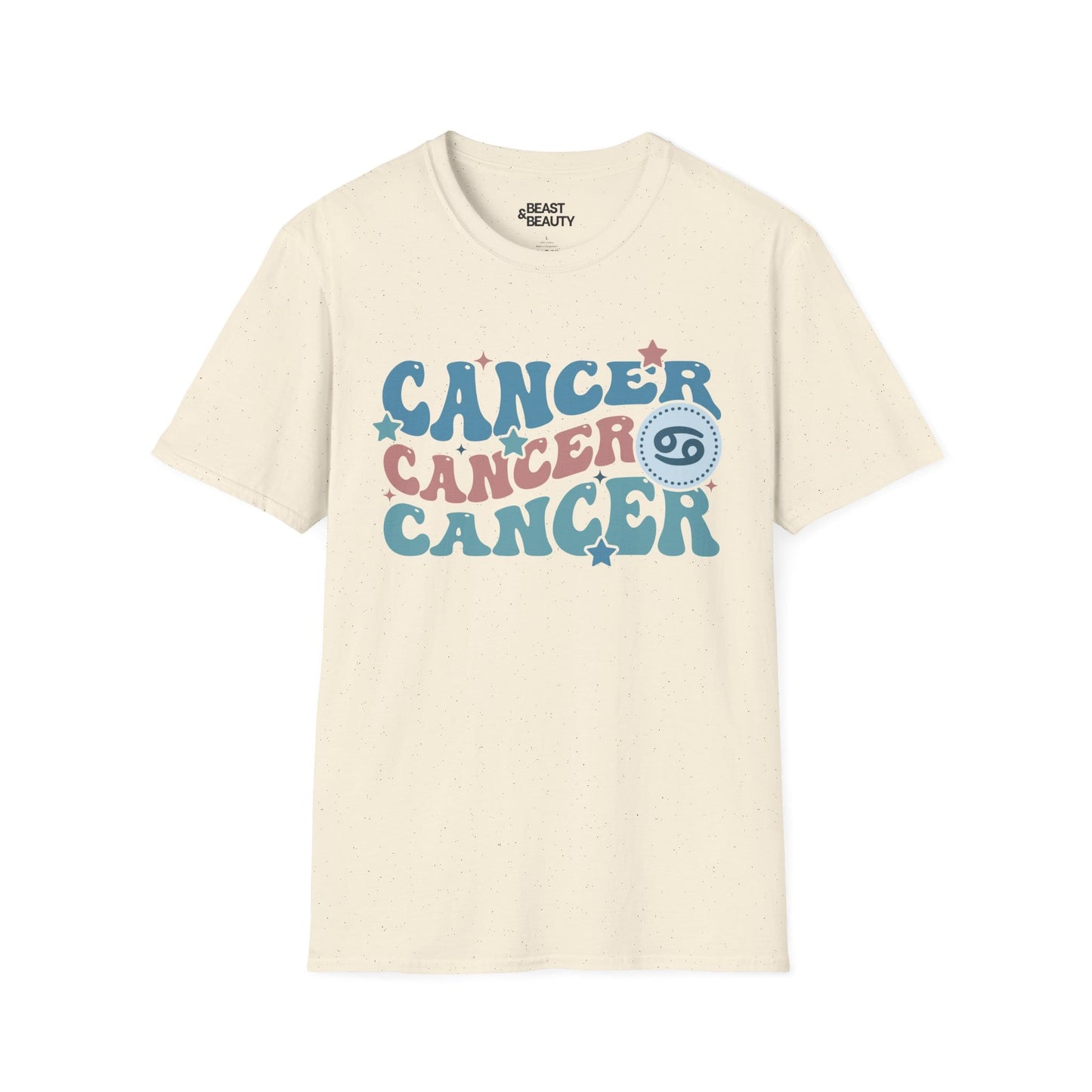 retro cancer zodiac graphic t-shirt t-shirt third colour product image