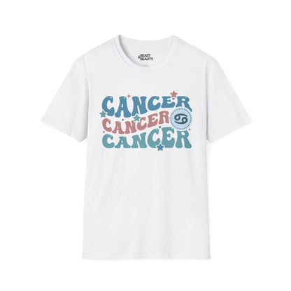 retro cancer zodiac graphic t-shirt t-shirt second colour product image