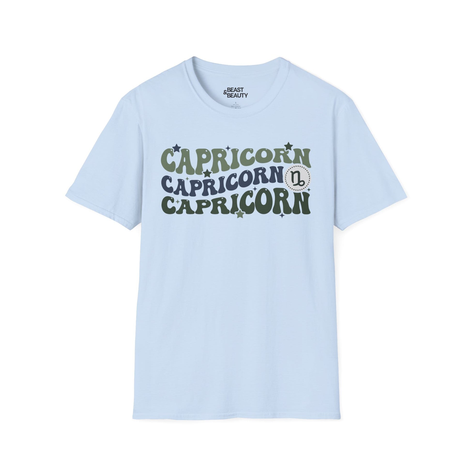 retro capricorn zodiac graphic t-shirt t-shirt second colour product image