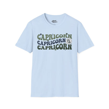 retro capricorn zodiac graphic t-shirt t-shirt second colour product image