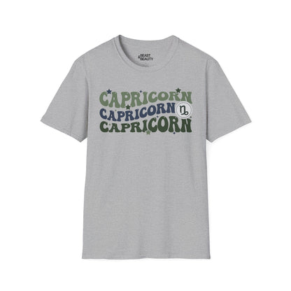 retro capricorn zodiac graphic t-shirt t-shirt third colour product image