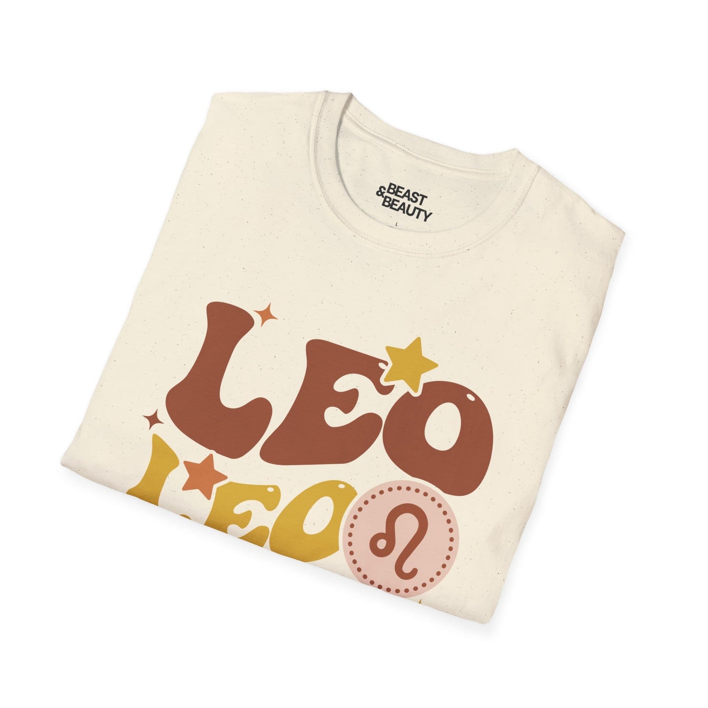 retro leo zodiac graphic t-shirt t-shirt seventh colour product image