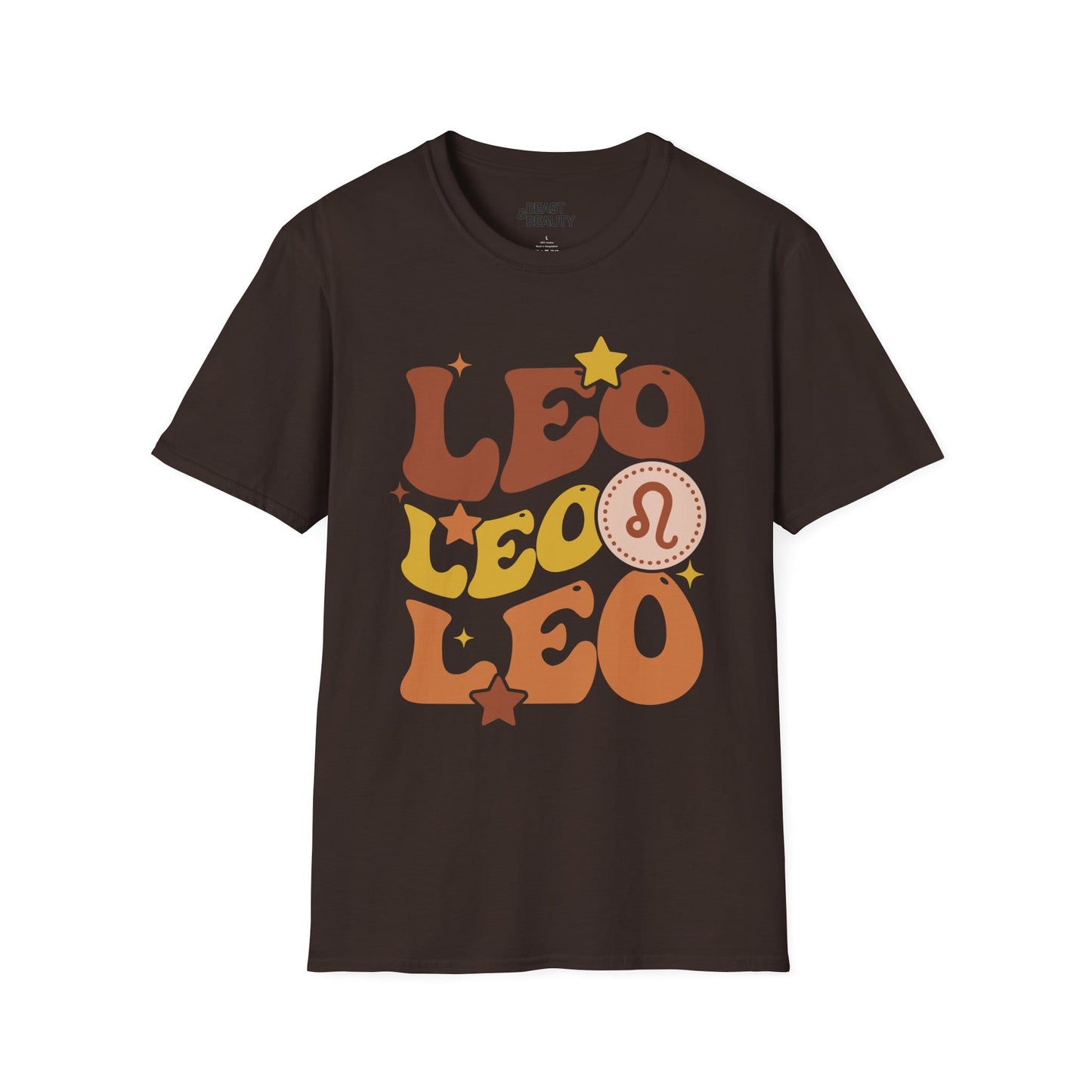 retro leo zodiac graphic t-shirt t-shirt fourth colour product image