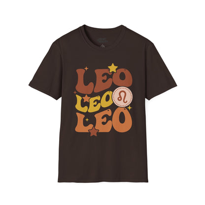retro leo zodiac graphic t-shirt t-shirt fourth colour product image