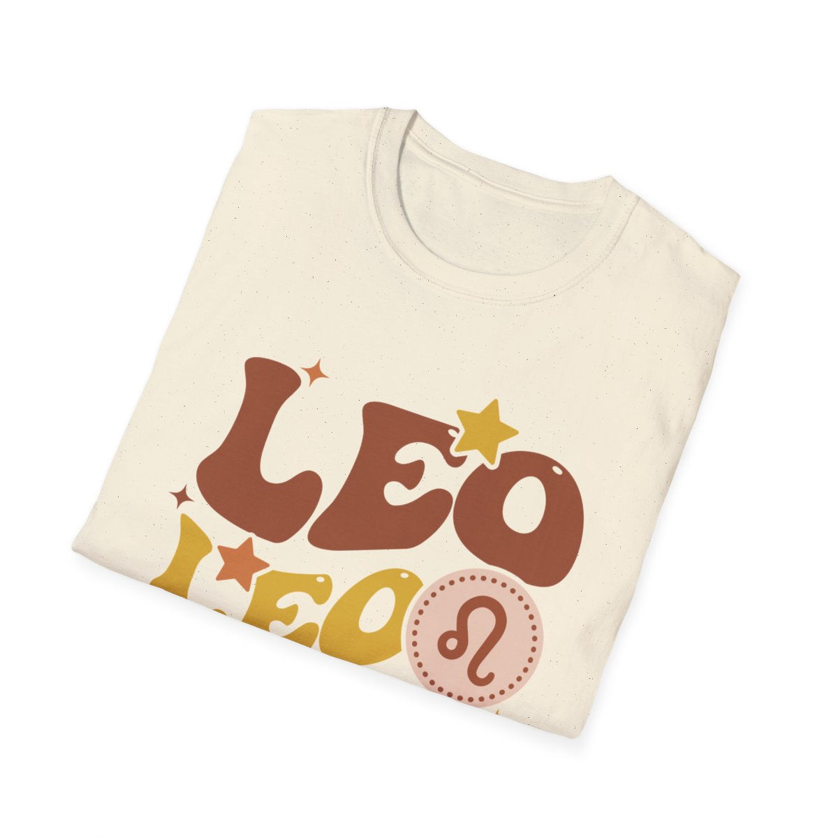 styled shot of retro Leo zodiac t-shirt worn with casual jeans
