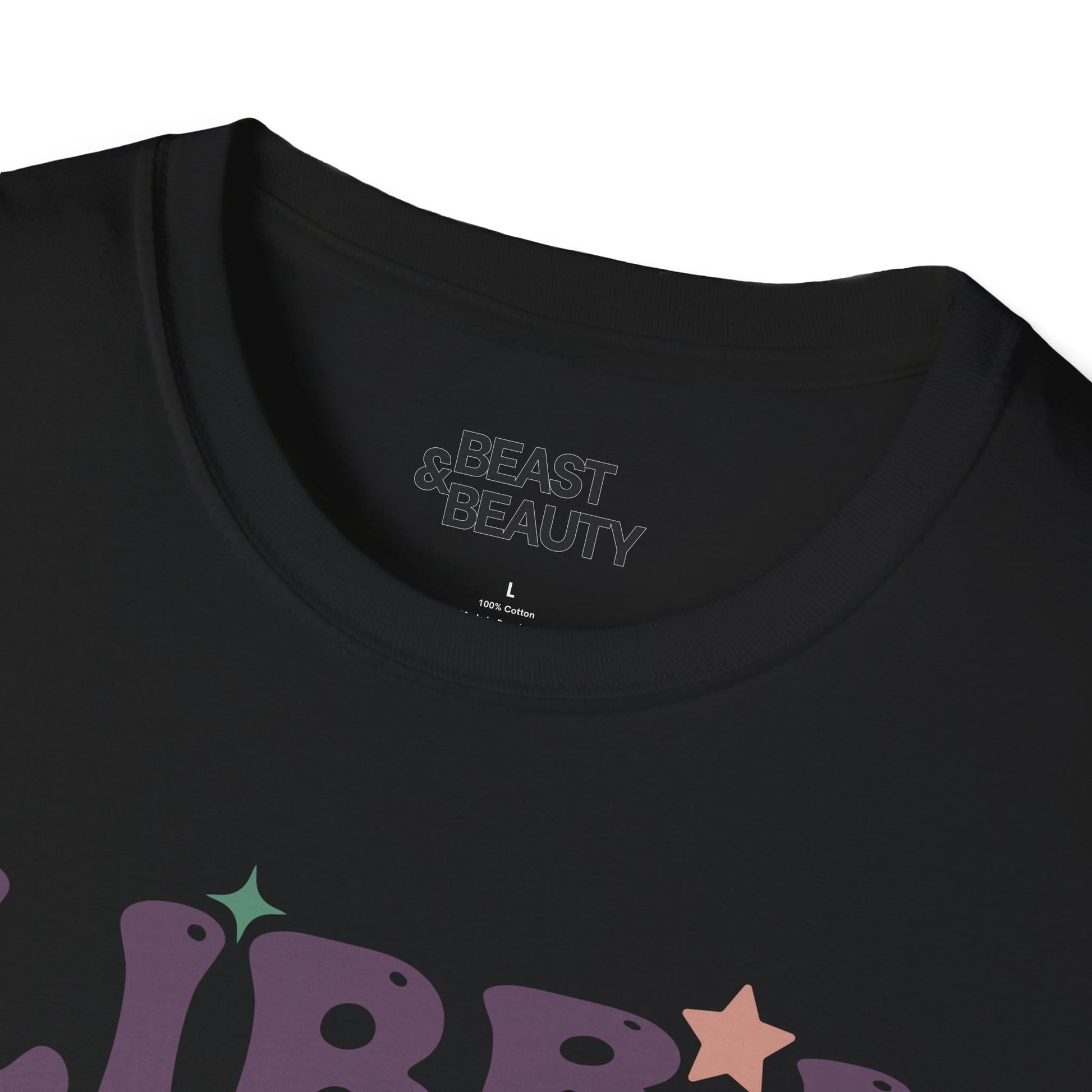 retro libra zodiac graphic t-shirt t-shirt sixth colour product image