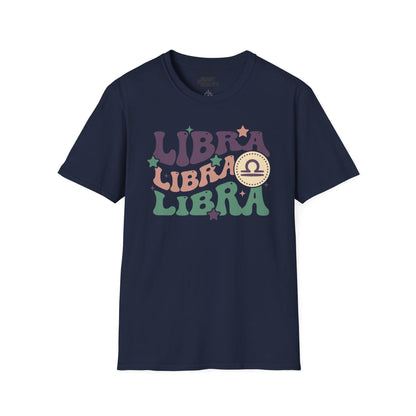 retro libra zodiac graphic t-shirt t-shirt second colour product image