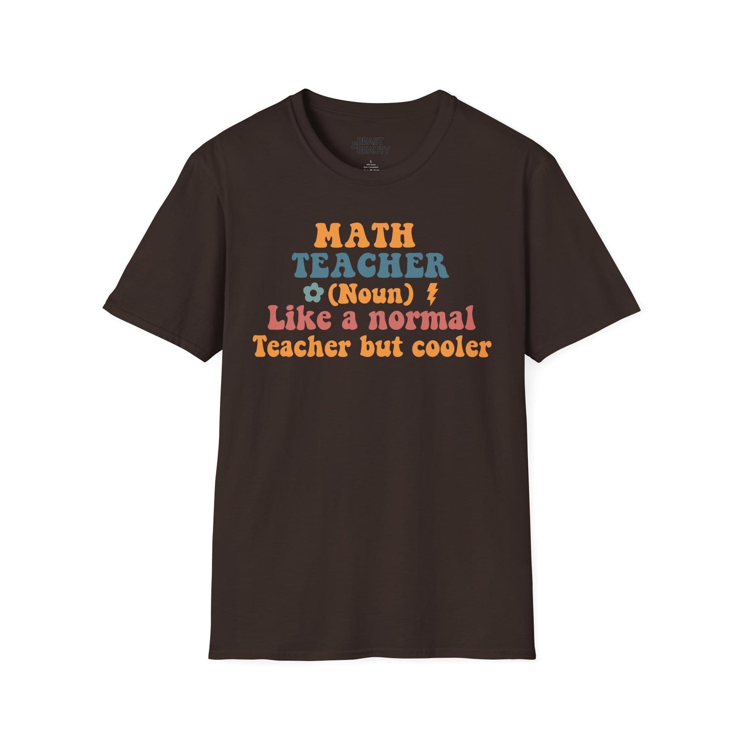 retro math teacher funny graphic t-shirt t-shirt third colour product image