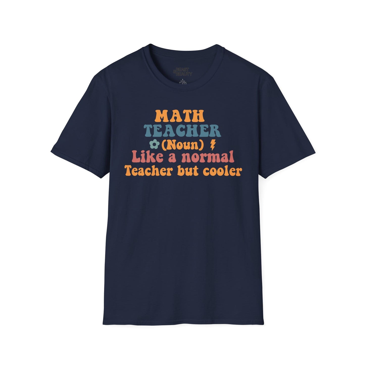 retro math teacher funny graphic t-shirt t-shirt second colour product image