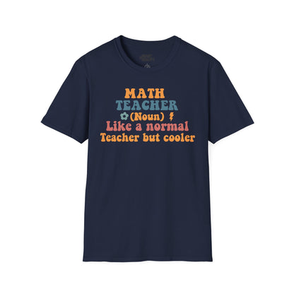 retro math teacher funny graphic t-shirt t-shirt second colour product image