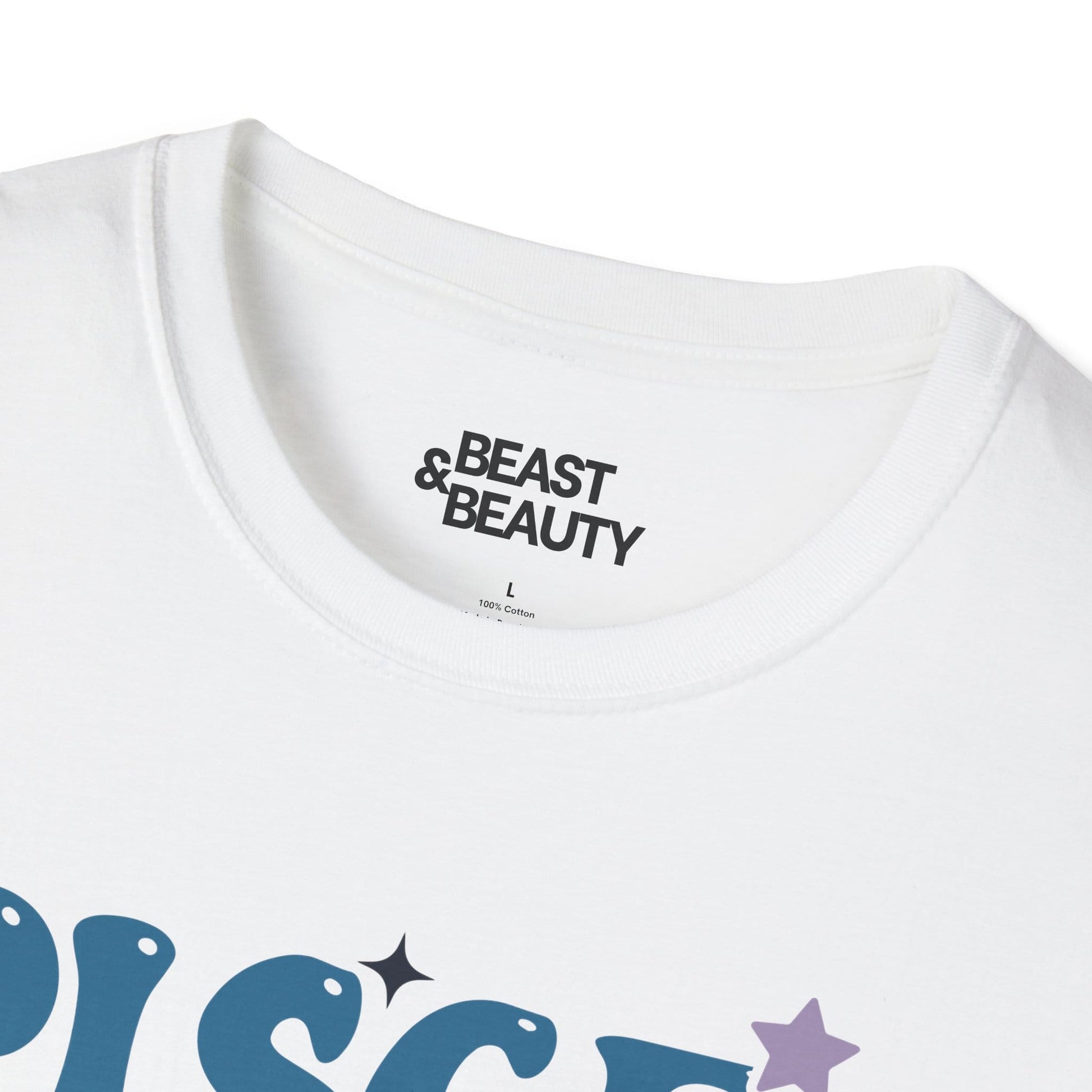 retro pisces zodiac graphic t-shirt t-shirt sixth colour product image