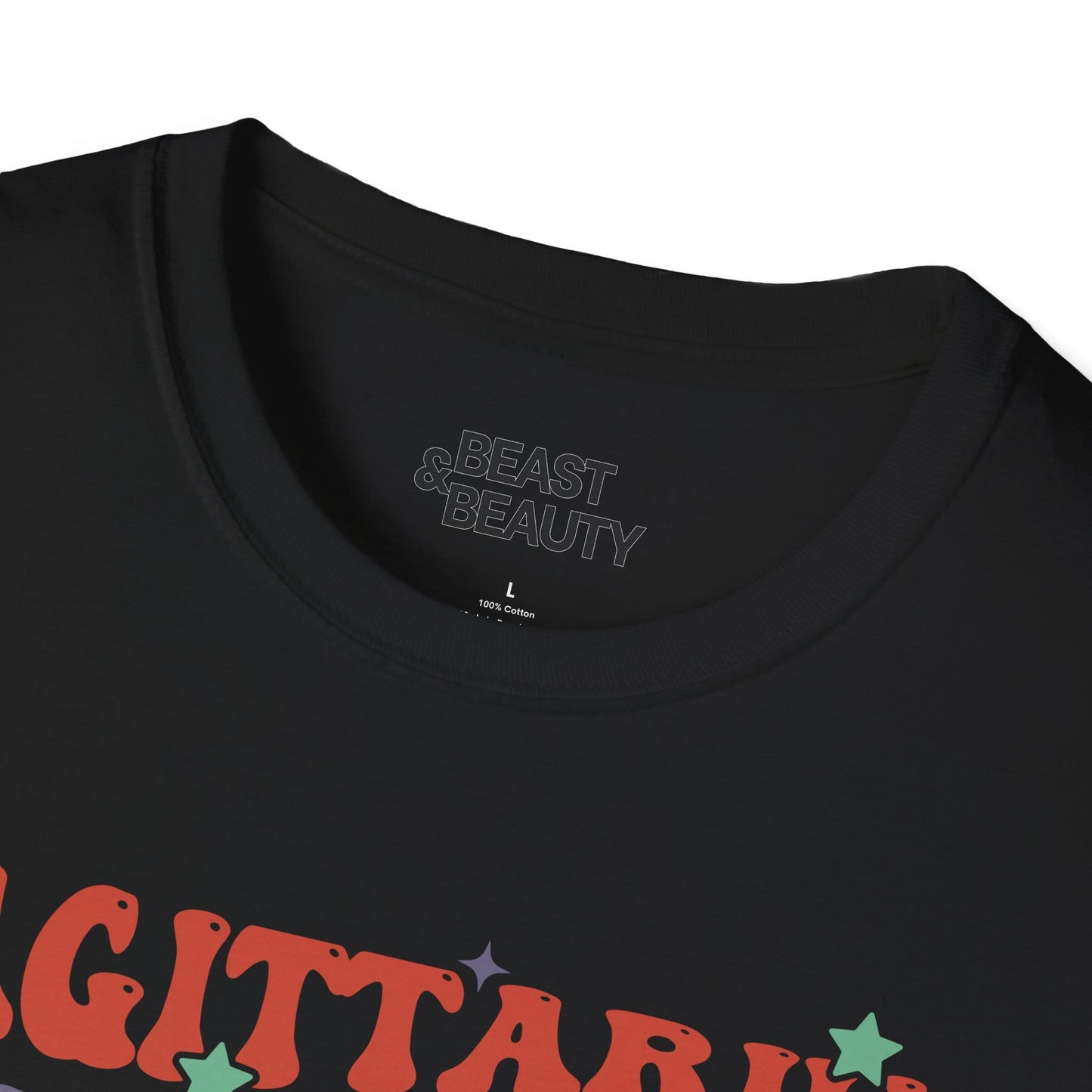retro sagittarius zodiac graphic t-shirt t-shirt sixth colour product image