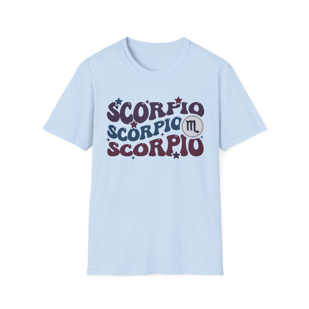 natural colour t-shirt with scorpio zodiac graphic for astrology gift