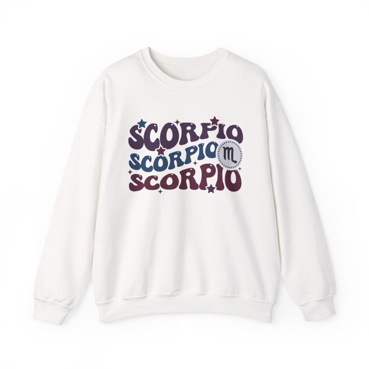 sand sweatshirt with retro scorpio zodiac design for astrology lovers
