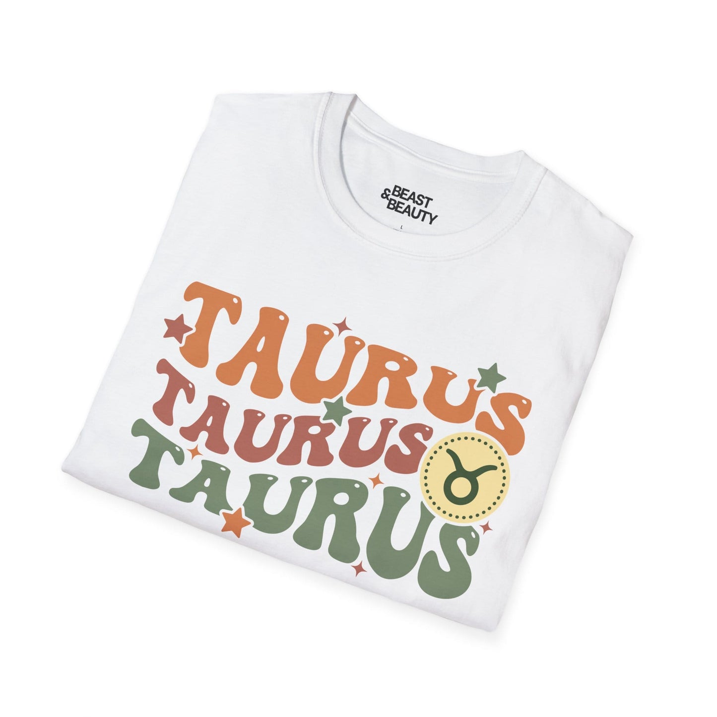 retro taurus zodiac graphic t-shirt t-shirt seventh colour product image