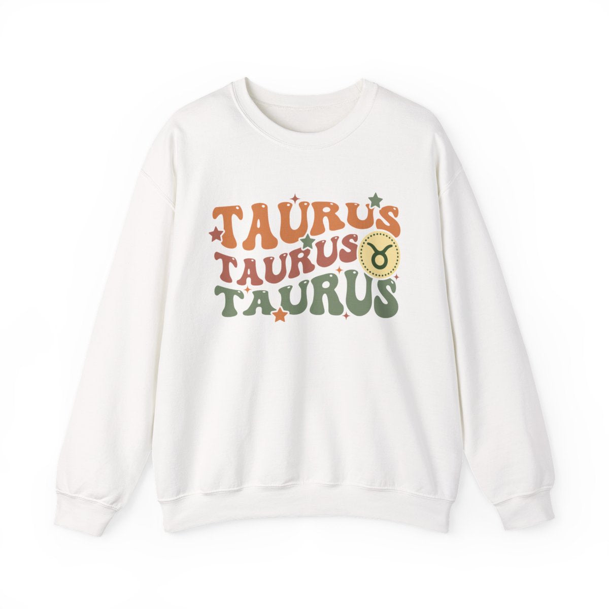 navy sweatshirt with vintage taurus celestial design