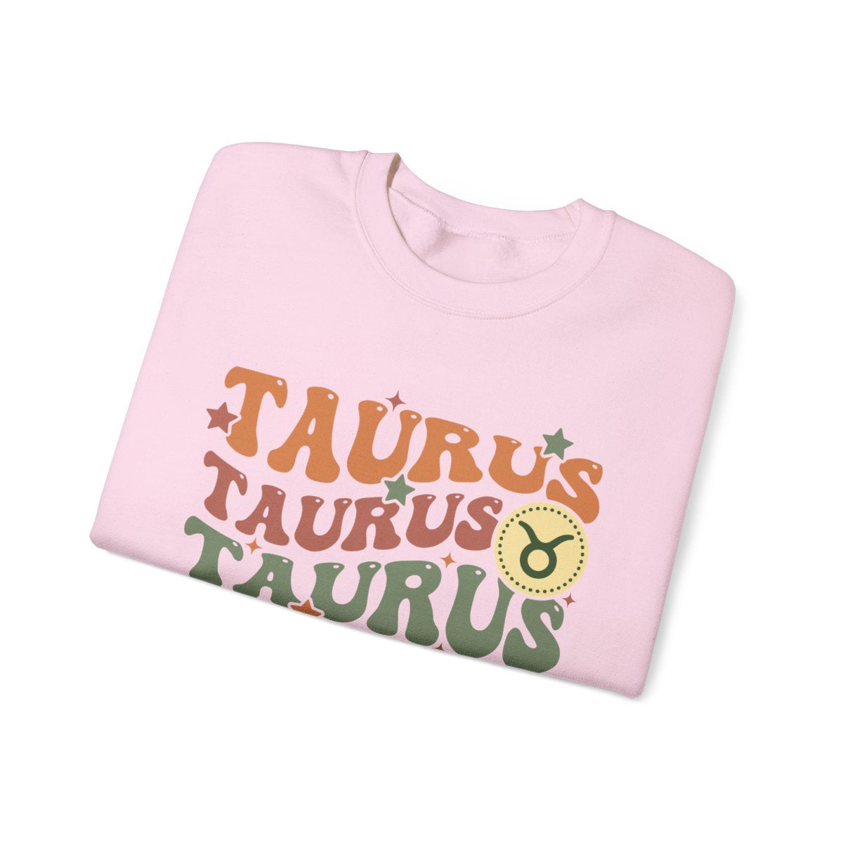 forest green sweatshirt with vintage retro taurus celestial print