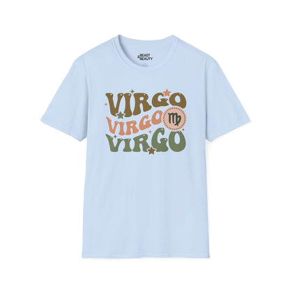 retro virgo zodiac graphic t-shirt t-shirt fifth colour product image