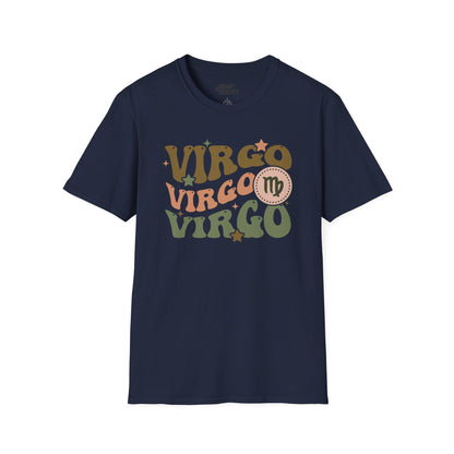retro virgo zodiac graphic t-shirt t-shirt third colour product image