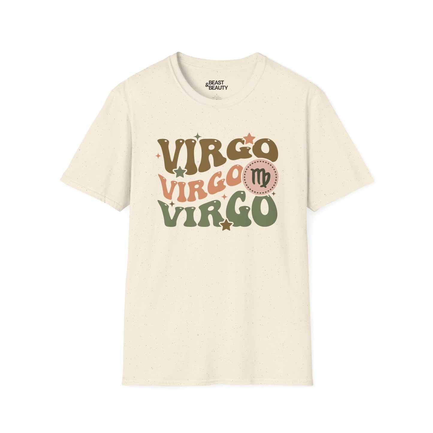 retro virgo zodiac graphic t-shirt t-shirt second colour product image