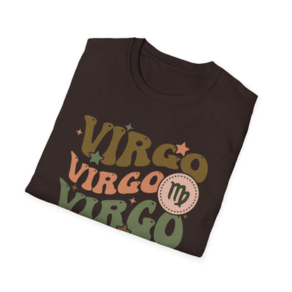 white retro virgo t-shirt styled with jeans