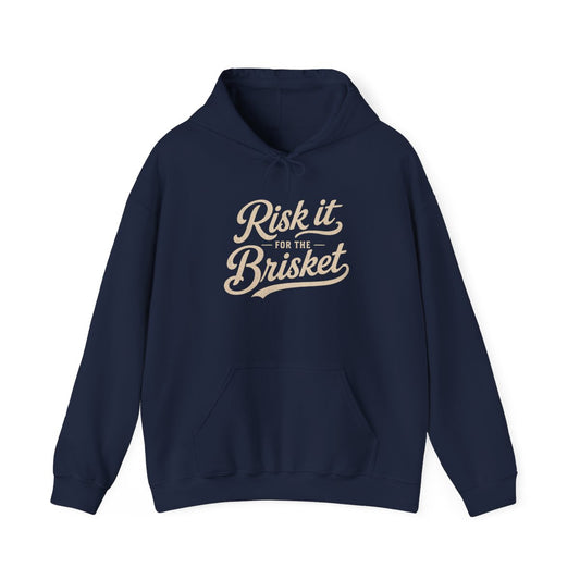 Risk It for the Brisket BBQ Hoodie - funny hoodie by Cheeky Business