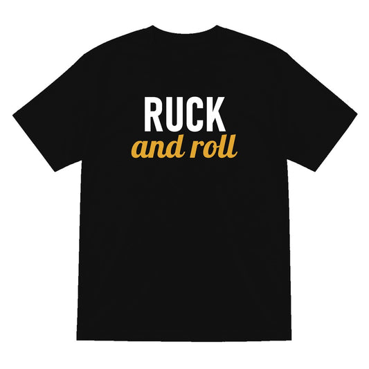 Ruck And Roll Funny Rugby T-Shirt & Sweatshirt T-Shirt in Black