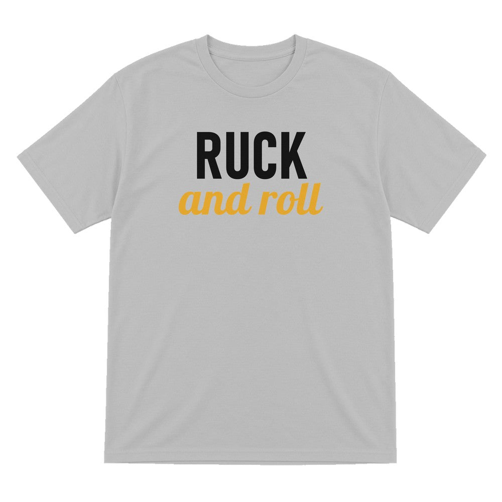 Ruck And Roll Funny Rugby T-Shirt & Sweatshirt T-Shirt in Sport Grey