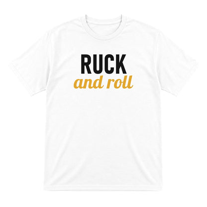 Ruck And Roll Funny Rugby T-Shirt & Sweatshirt T-Shirt in White