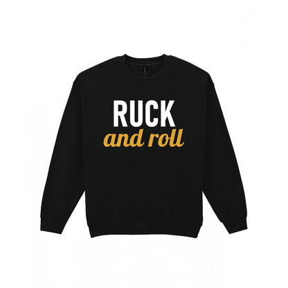 Ruck And Roll Funny Rugby T-Shirt & Sweatshirt Sweatshirt in Black