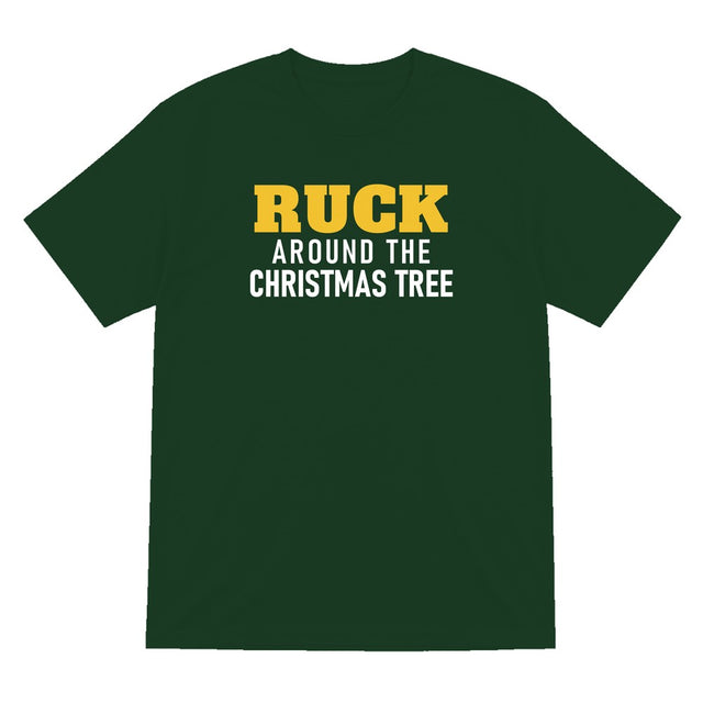 Ruck Around The Christmas Tree Funny Rugby Christmas Jumper & T-Shirt