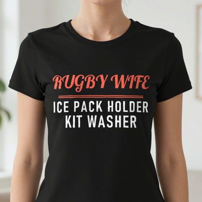 Rugby Wife Ice Pack Holder Funny Rugby Wife T-Shirt & Sweatshirt close-up