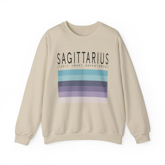 sport grey sweatshirt with sagittarius archer zodiac graphic print