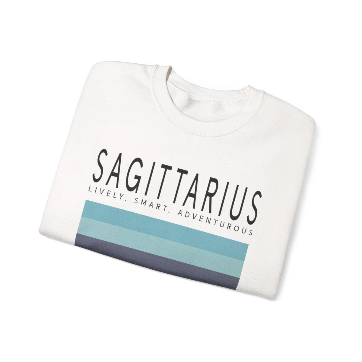 sagittarius sweatshirt in multiple colours sand sport grey and white showing design versatility