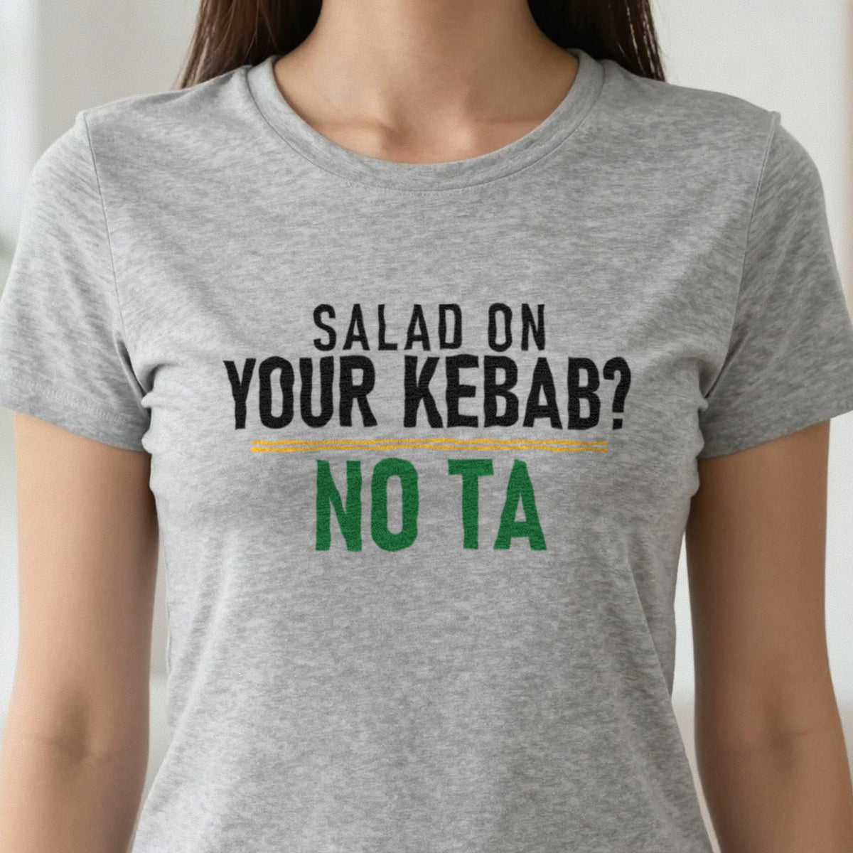 Salad On Your Kebab No Ta Funny Food T-Shirt & Sweatshirt in another colour