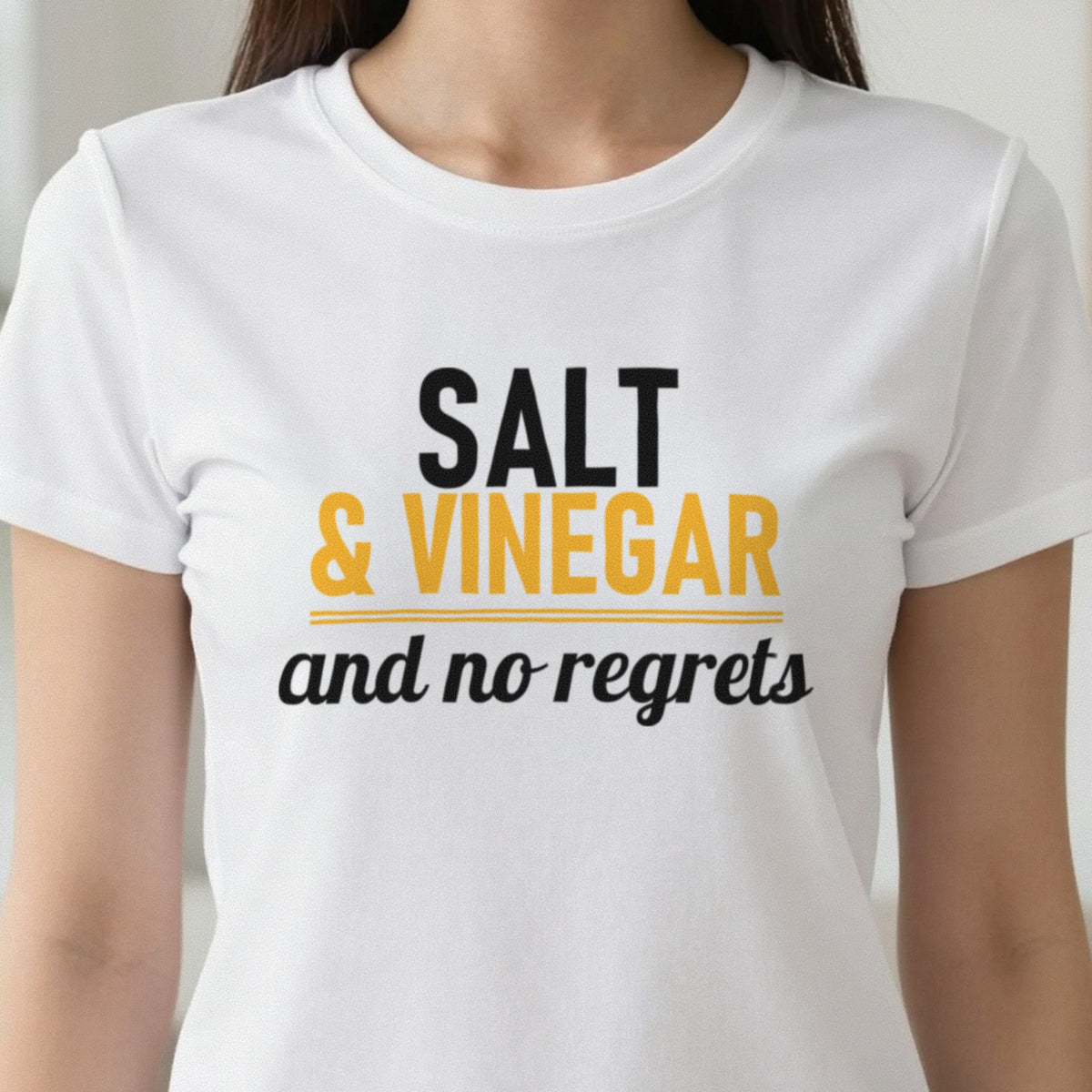 Salt And Vinegar And No Regrets Funny Food T-Shirt & Sweatshirt in another colour