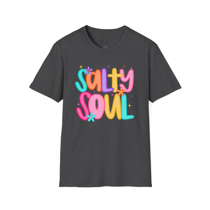 salty soul t-shirt dark heather t-shirt gift gift idea