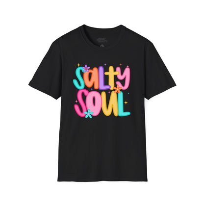 salty soul t-shirt black t-shirt gift gift idea