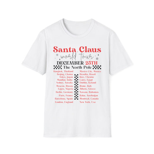 Santa Claus World Tour Christmas T-Shirt