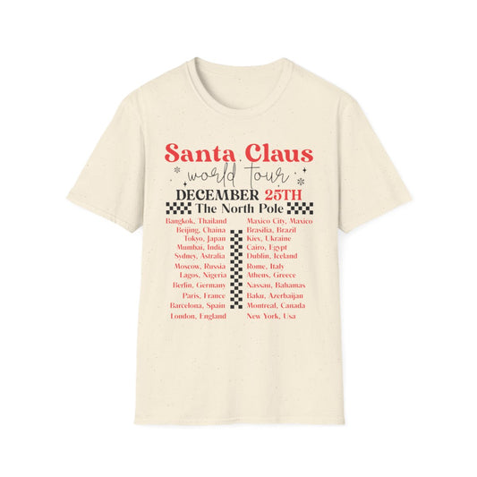 Santa Claus World Tour Christmas T-Shirt