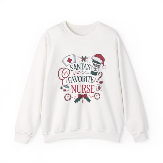 Santa's Favorite Nurse Christmas Sweatshirt