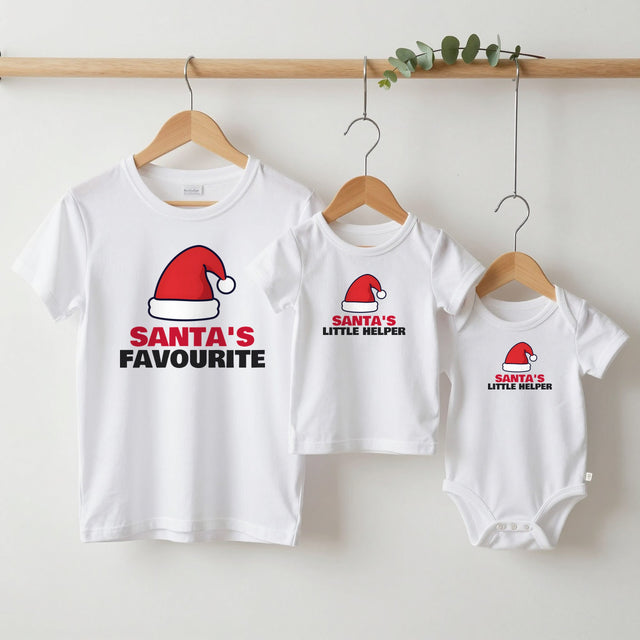 Santa's Favourite & Santa's Little Helper Christmas Matching Set