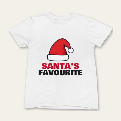 Santa's Favourite & Santa's Little Helper Christmas matching set grown-up t-shirt