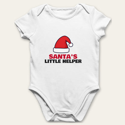 Santa's Favourite & Santa's Little Helper Christmas matching set baby grow