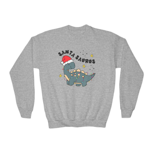 Santasaurus Youth Christmas Sweatshirt