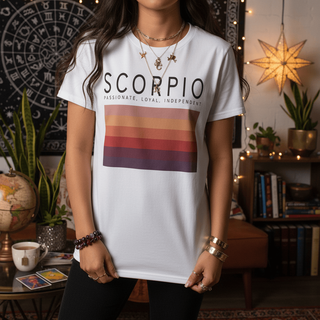 scorpio zodiac graphic t-shirt t-shirt fifth colour product image