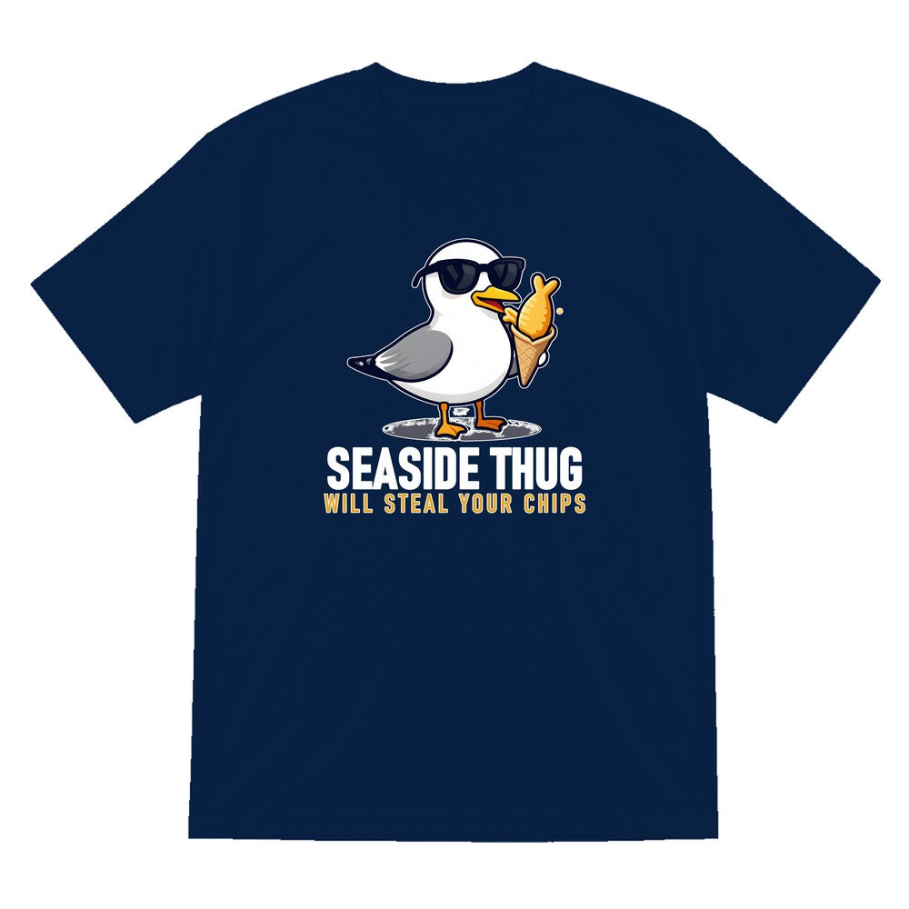 Seaside Thug Funny T-Shirt & Sweatshirt T-Shirt in Navy