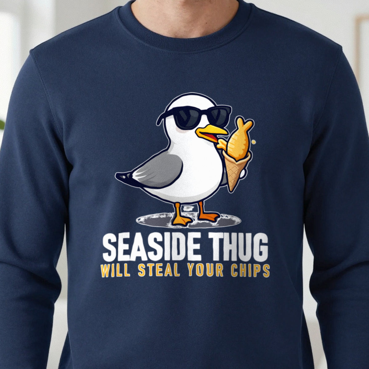 Seaside Thug Funny T-Shirt & Sweatshirt close-up